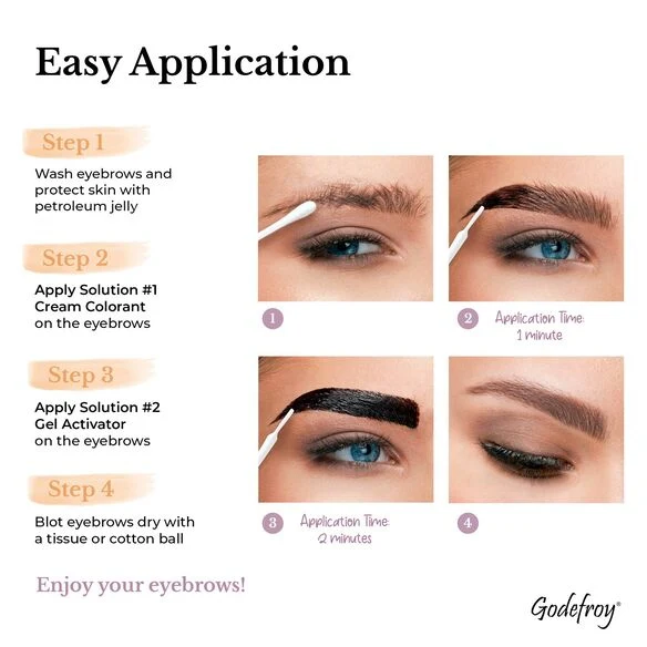 Godefroy Professional Eyebrow Tint Kit 20 Applications - Image 4