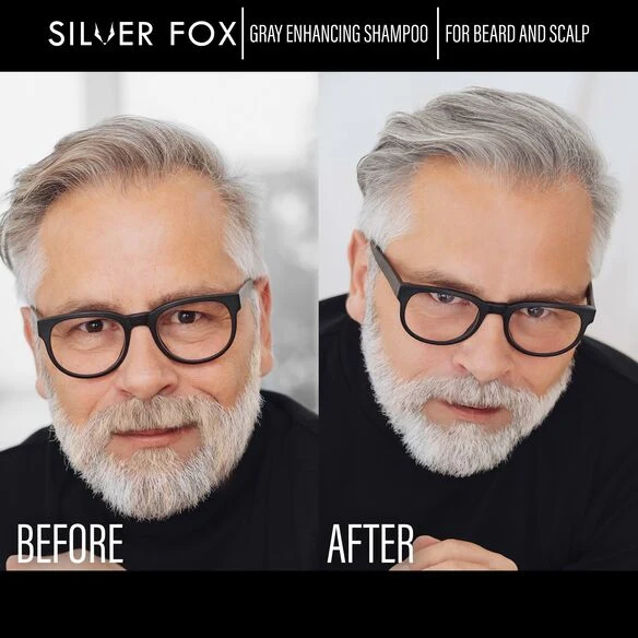 Silver Fox Beard, Mustache and Scalp Shampoo for Gray Hair - Image 3